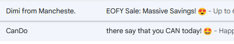 emoji in subject line 