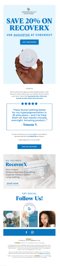 email campaign sample