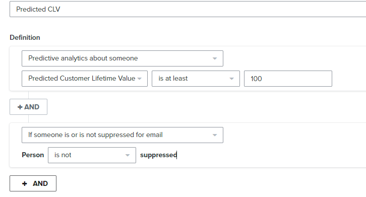 How to segment predicted CLV