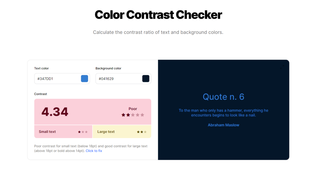 how to check color contrast online