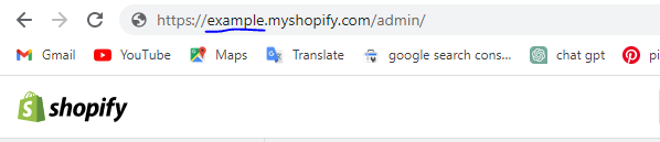 how do i get my URL from shopify store