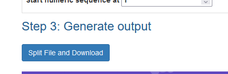 effortlessly split your CSV file in to multiple files