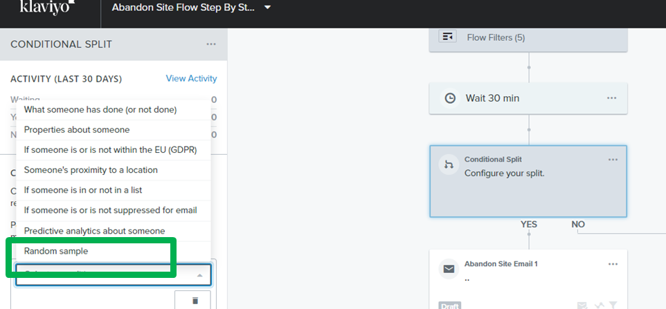 Abandon Site Flow Klaviyo From Scratch