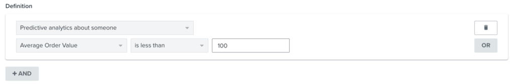 how to segment low average order value