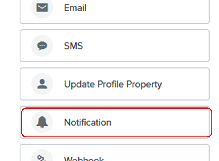 how to add notification option in klaviyo