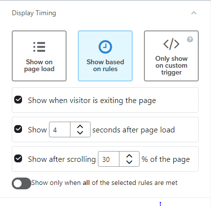 delay time for signup form klaviyo