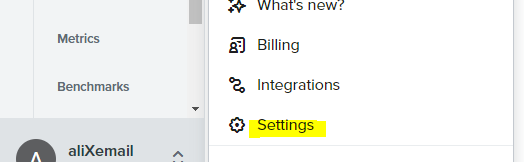 where to find klaviyo settings