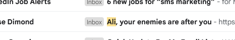 first name in subject line