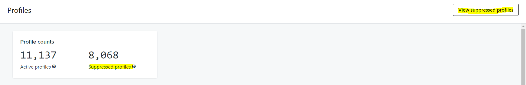 suppress profiles in klaviyo