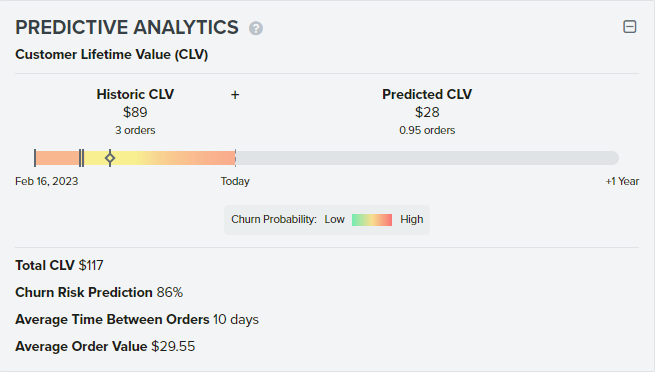 conditions for expected next order flow klaviyo