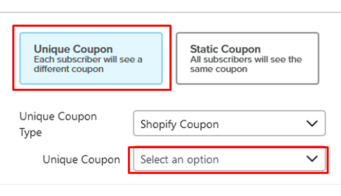 dynamic coupon in signup form klaviyo